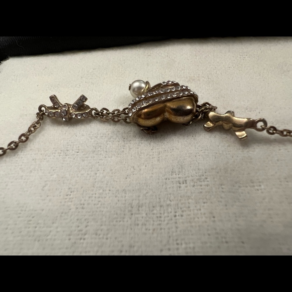 Dior heart bow and pearl bracelet - Picture 5 of 6